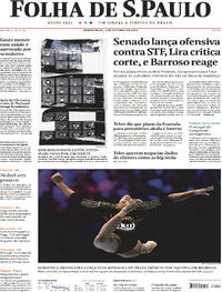 Capa do jornal Folha de S.Paulo 05/10/2023