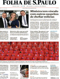 Capa do jornal Folha de S.Paulo 06/01/2023