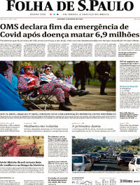 Capa do jornal Folha de S.Paulo 06/05/2023