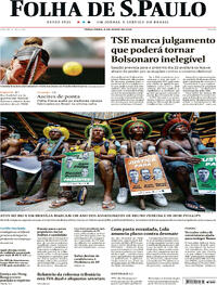 Capa do jornal Folha de S.Paulo 06/06/2023