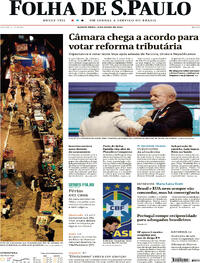 Capa do jornal Folha de S.Paulo 06/07/2023