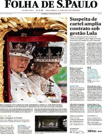 Capa do jornal Folha de S.Paulo 07/05/2023