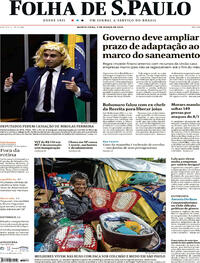 Capa do jornal Folha de S.Paulo 09/03/2023