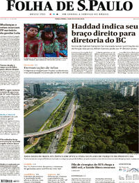 Capa do jornal Folha de S.Paulo 09/05/2023