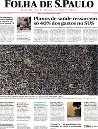 Capa do jornal Folha de S.Paulo 09/06/2023