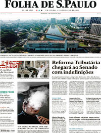 Capa do jornal Folha de S.Paulo 09/07/2023