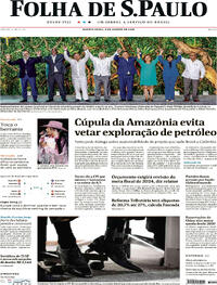 Capa do jornal Folha de S.Paulo 09/08/2023