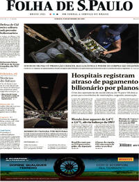 Capa do jornal Folha de S.Paulo 09/09/2023