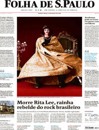 Capa do jornal Folha de S.Paulo 10/05/2023
