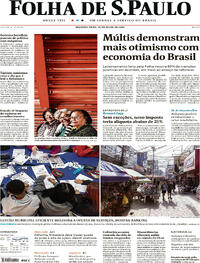 Capa do jornal Folha de S.Paulo 10/07/2023