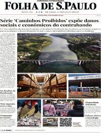 Capa do jornal Folha de S.Paulo 11/10/2023