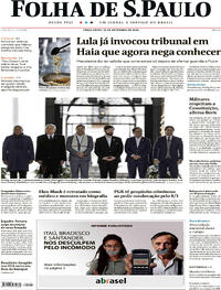 Capa do jornal Folha de S.Paulo 12/09/2023