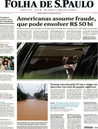 Capa do jornal Folha de S.Paulo 14/06/2023