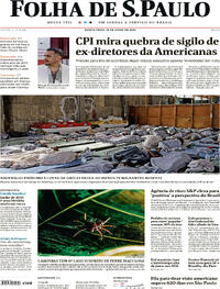 Capa do jornal Folha de S.Paulo 15/06/2023