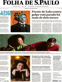 Capa do jornal Folha de S.Paulo 16/04/2023