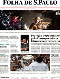 Capa do jornal Folha de S.Paulo 16/07/2023
