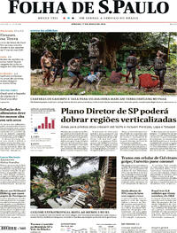 Capa do jornal Folha de S.Paulo 17/06/2023