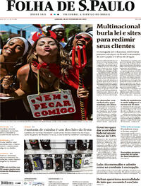 Capa do jornal Folha de S.Paulo 18/02/2023