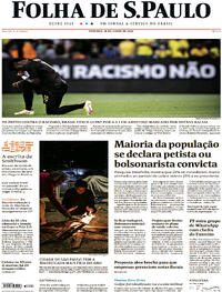Capa do jornal Folha de S.Paulo 18/06/2023