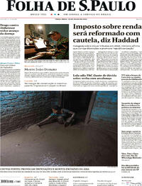 Capa do jornal Folha de S.Paulo 18/07/2023