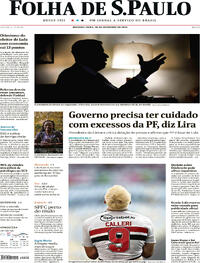 Capa do jornal Folha de S.Paulo 18/09/2023