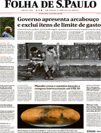 Capa do jornal Folha de S.Paulo 19/04/2023