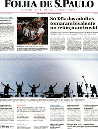 Capa do jornal Folha de S.Paulo 19/06/2023