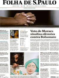 Capa do jornal Folha de S.Paulo 23/04/2023