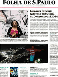 Capa do jornal Folha de S.Paulo 23/07/2023