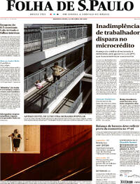 Capa do jornal Folha de S.Paulo 24/04/2023