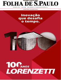 Capa do jornal Folha de S.Paulo 26/04/2023