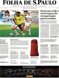 Capa do jornal Folha de S.Paulo 26/07/2023