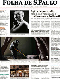 Capa do jornal Folha de S.Paulo 27/07/2023
