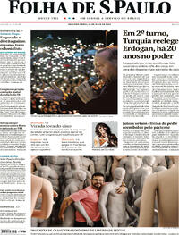 Capa do jornal Folha de S.Paulo 29/05/2023