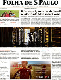 Capa do jornal Folha de S.Paulo 29/07/2023