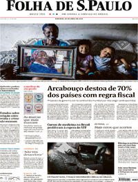 Capa do jornal Folha de S.Paulo 30/04/2023