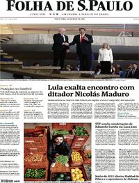 Capa do jornal Folha de S.Paulo 30/05/2023