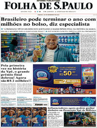 Capa do jornal Folha de S.Paulo 30/09/2023