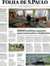 Capa do jornal Folha de S.Paulo 30/12/2023