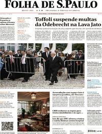 Capa do jornal Folha de S.Paulo 02/02/2024