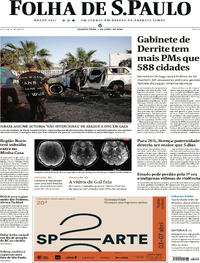 Capa do jornal Folha de S.Paulo 03/04/2024