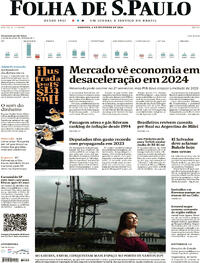 Capa do jornal Folha de S.Paulo 04/02/2024