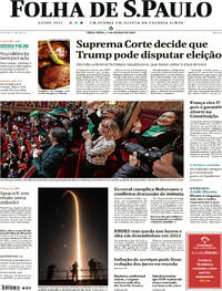 Capa do jornal Folha de S.Paulo 05/03/2024