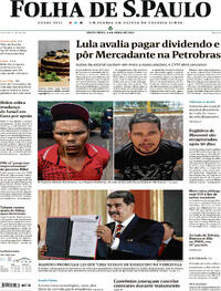 Capa do jornal Folha de S.Paulo 05/04/2024