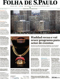 Capa do jornal Folha de S.Paulo 06/03/2024