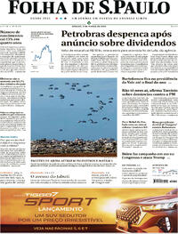 Capa do jornal Folha de S.Paulo 09/03/2024