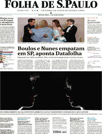 Capa do jornal Folha de S.Paulo 11/03/2024