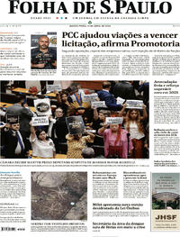 Capa do jornal Folha de S.Paulo 11/04/2024