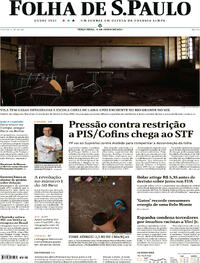 Capa do jornal Folha de S.Paulo 11/06/2024