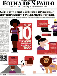 Capa do jornal Folha de S.Paulo 12/03/2024